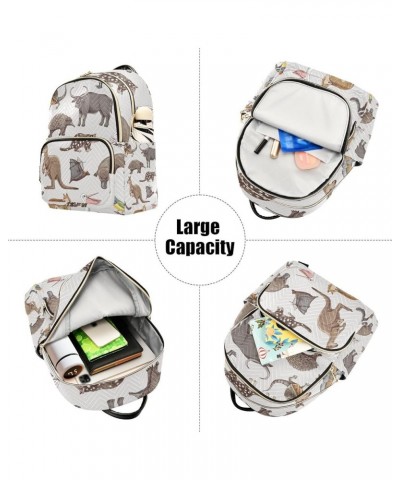 Women Backpack Kangaroo Koala Turtle Bird Anti-Theft Travel Backpack with Luggage Belt Lightweight Handbag Lady Purse Roomy D...