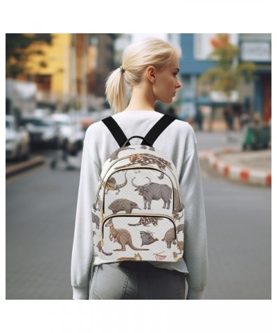 Women Backpack Kangaroo Koala Turtle Bird Anti-Theft Travel Backpack with Luggage Belt Lightweight Handbag Lady Purse Roomy D...