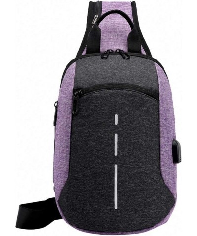 Couple Backpack Business Bag Multi Functional Travel Bag Shoulder Bags Black 12 inches One_Size Purple $15.33 Backpacks