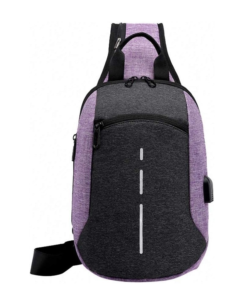 Couple Backpack Business Bag Multi Functional Travel Bag Shoulder Bags Black 12 inches One_Size Purple $15.33 Backpacks