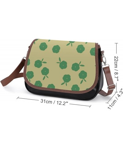 Leather Hobo Bags Women's Crossbody Shoulder Bag Classic City Top Handle Satchels Lemons Green Color7 $23.50 Hobo Bags