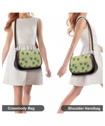 Leather Hobo Bags Women's Crossbody Shoulder Bag Classic City Top Handle Satchels Lemons Green Color7 $23.50 Hobo Bags