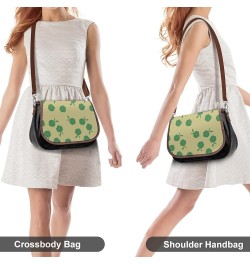 Leather Hobo Bags Women's Crossbody Shoulder Bag Classic City Top Handle Satchels Lemons Green Color7 $23.50 Hobo Bags