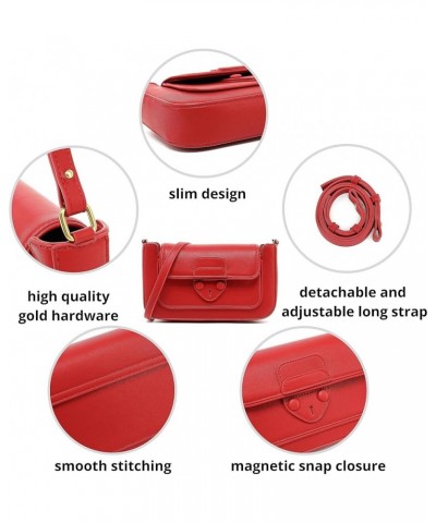 Purses for Women, Crossbody Bags for Women, Lightweight with 2 Straps Shoulder Bag for Casual & Party, H2088 Red $20.64 Shoul...