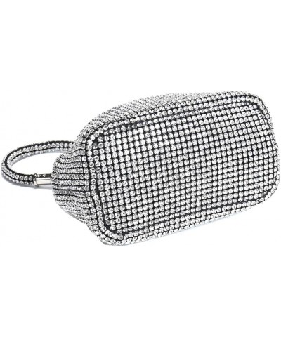 Women Full Diamonds Bucket Handbag Rhinestone Clutch Purse Evening Clutch for Women Party Prom Cocktail Wedding Black E $19.9...