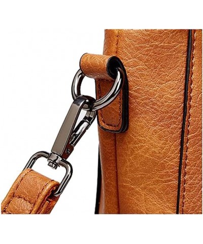 Women Handbag Leather Tote Bag Stylish Shoulder Bag Creative Women Satchel Purse Top Handle Crossbody Bag For Women Brown $17...