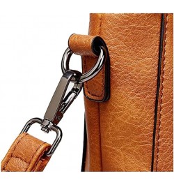 Women Handbag Leather Tote Bag Stylish Shoulder Bag Creative Women Satchel Purse Top Handle Crossbody Bag For Women Brown $17...