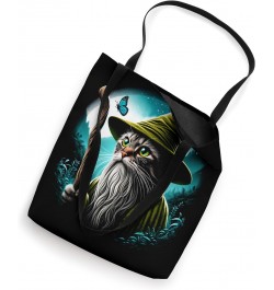 Cute Catdalf Graphic Magic Wizard Kitten Funny Animal Lover Tote Bag $17.39 Totes