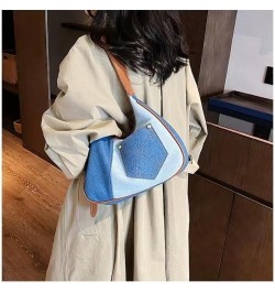 Women Large Denim Bag, Trendy Jean Purses for Women Y2K Denim Shoulder Bag Hobo Purses Handbags Light Blue $17.75 Crossbody Bags