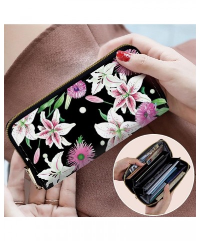 Large Capacity Wallet Zip Around Leather Wallet for Women Men Phone Holder Clutch Travel Purse Multifunctional Wallet with De...