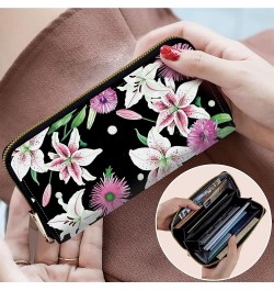 Large Capacity Wallet Zip Around Leather Wallet for Women Men Phone Holder Clutch Travel Purse Multifunctional Wallet with De...