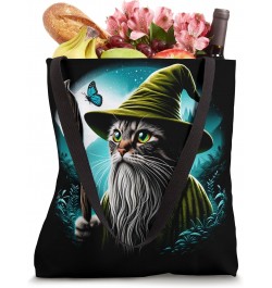 Cute Catdalf Graphic Magic Wizard Kitten Funny Animal Lover Tote Bag $17.39 Totes