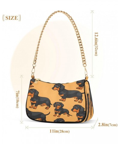 Shoulder Bags for Women Dachshund Hobo Tote Handbag Small Clutch Purse with Zipper Closure35 $12.40 Shoulder Bags