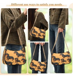 Shoulder Bags for Women Dachshund Hobo Tote Handbag Small Clutch Purse with Zipper Closure35 $12.40 Shoulder Bags