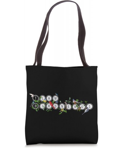 Team Bird Nerds | Birder's Retro Birdwatcher Team Bird Nerds Tote Bag $12.48 Totes