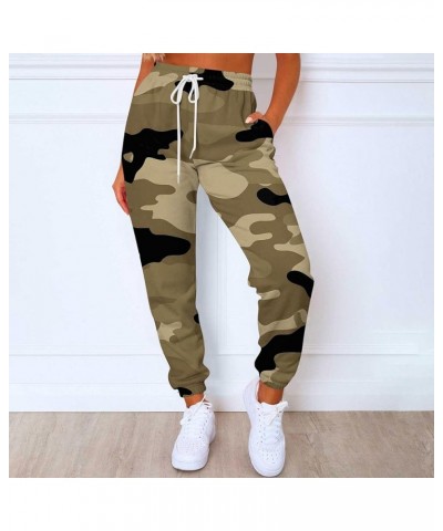 Womens Cargo Sweatpants Baggy Elastic Loose Pants Warm Casual Casual Loose Trousers Drawstring for Yoga Sweat Pants 3-light B...