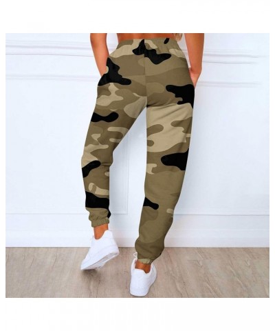 Womens Cargo Sweatpants Baggy Elastic Loose Pants Warm Casual Casual Loose Trousers Drawstring for Yoga Sweat Pants 3-light B...