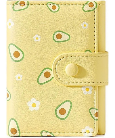 Women Wallet Cute Fruit Trifold Small Leather Credit Card Case Holder Organizer with ID Window Girls Purse (Pink) Yellow $8.5...