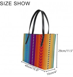 Leather Handbags Women's Crossbody Handbags Work Tote Bags for Women Coach Handbags Tote Bag with Zipper Rainbow $23.65 Totes