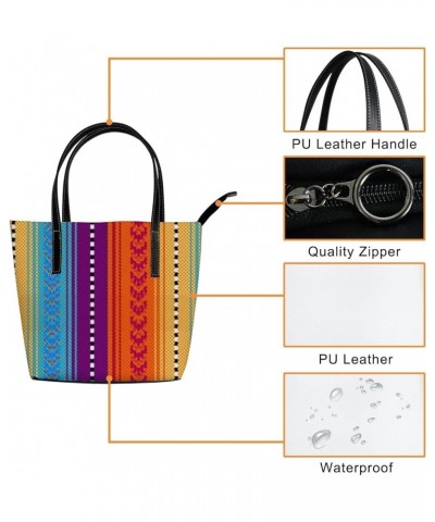 Leather Handbags Women's Crossbody Handbags Work Tote Bags for Women Coach Handbags Tote Bag with Zipper Rainbow $23.65 Totes