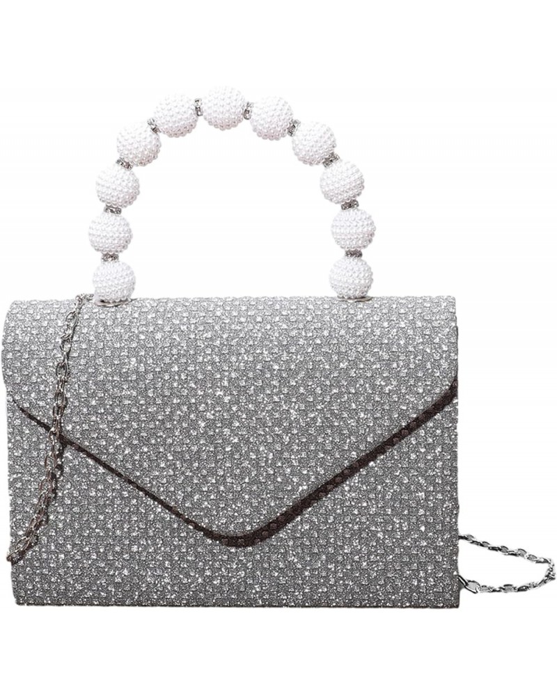 Lady Purse Wedding Clutches Handbag For Women Girl Shoulder Crossbody Bags Fashion Envelope Bag Sparkling Bag Gray $9.68 Even...