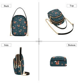 Cell Phone Purse Happy Fox Flower Cute Crossbody Handbag Durable Shoulder Bag Sturdy Travel Pouch Compact Chic Bag for Women ...