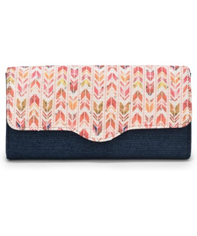 Women's Clutch Denim-Evening party Weding Clutch Bag-Blue Multicolor, Multicolour, M $31.50 Clutches