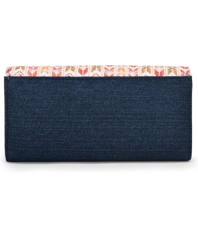 Women's Clutch Denim-Evening party Weding Clutch Bag-Blue Multicolor, Multicolour, M $31.50 Clutches