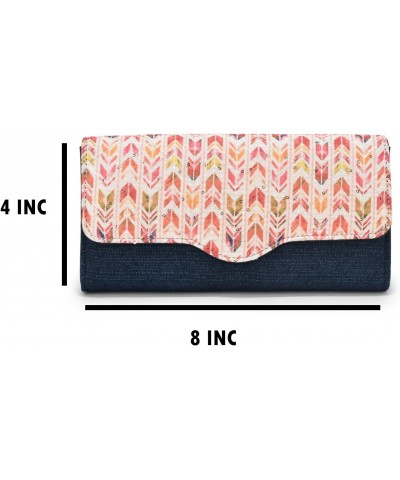 Women's Clutch Denim-Evening party Weding Clutch Bag-Blue Multicolor, Multicolour, M $31.50 Clutches