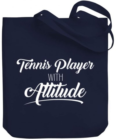 Tennis Player with attitude Canvas Tote Bag 10.5" x 16" x 4 $16.00 Totes