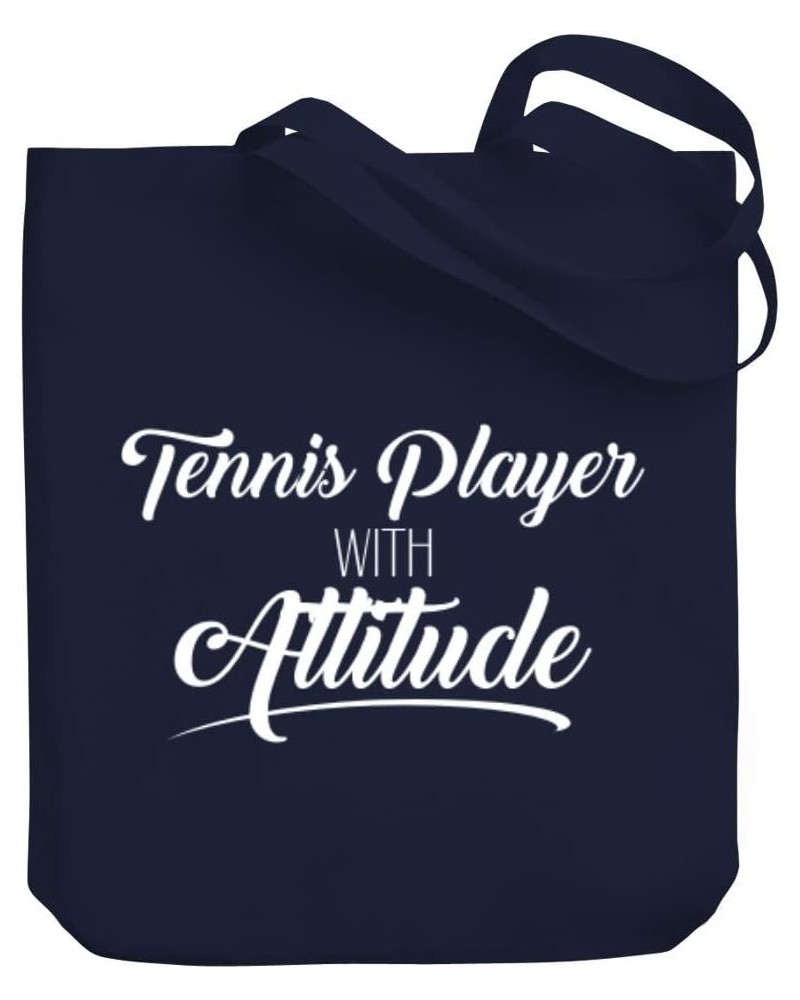 Tennis Player with attitude Canvas Tote Bag 10.5" x 16" x 4 $16.00 Totes