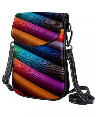 Crossbody Bags for Women,Crossbody Bag Men,Small Sling Bag,Abstract Rainbow Colorful Pattern,Crossbody Purse $11.27 Crossbody...