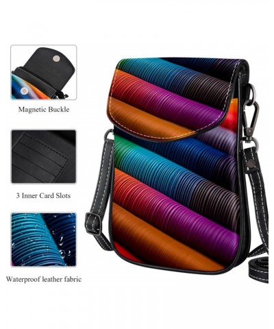 Crossbody Bags for Women,Crossbody Bag Men,Small Sling Bag,Abstract Rainbow Colorful Pattern,Crossbody Purse $11.27 Crossbody...