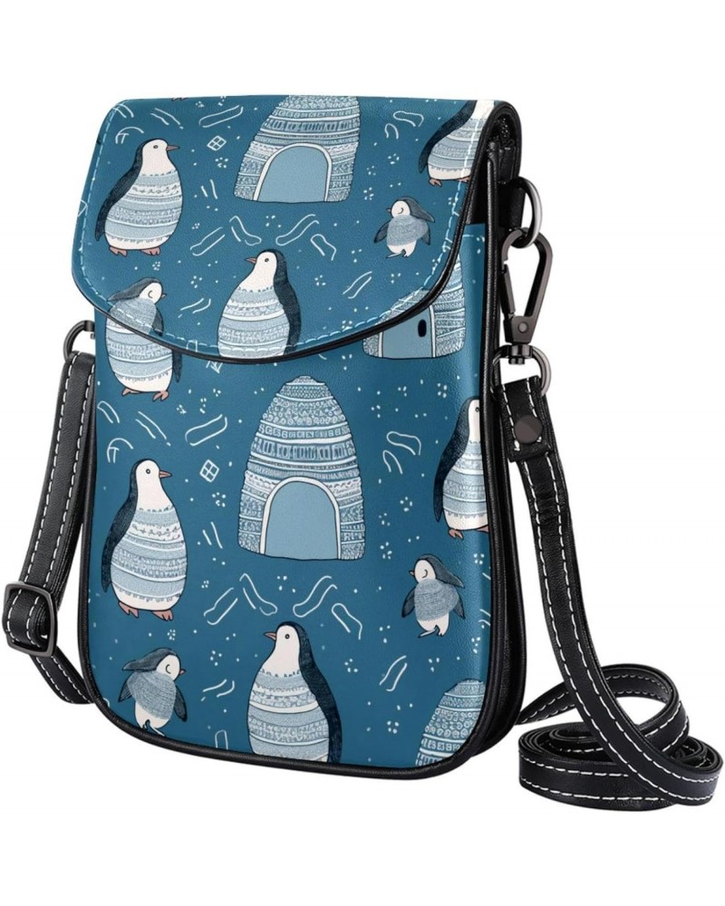 Crossbody Bags for Women,Crossbody Bag Men,Small Sling Bag,Antarctic Winter Penguin,Crossbody Purse $10.56 Crossbody Bags