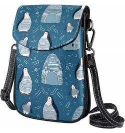 Crossbody Bags for Women,Crossbody Bag Men,Small Sling Bag,Antarctic Winter Penguin,Crossbody Purse $10.56 Crossbody Bags