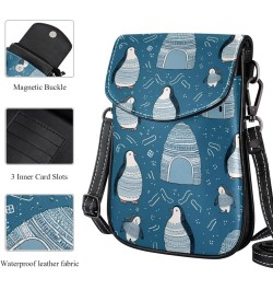 Crossbody Bags for Women,Crossbody Bag Men,Small Sling Bag,Antarctic Winter Penguin,Crossbody Purse $10.56 Crossbody Bags