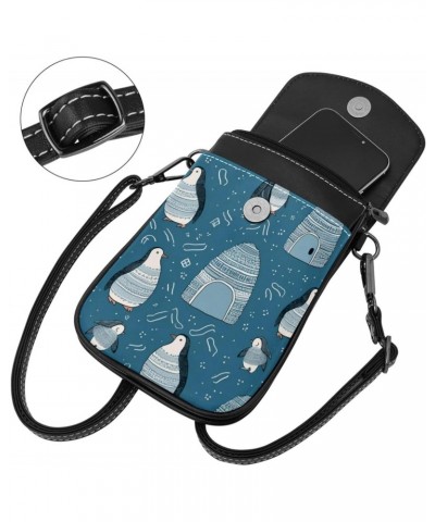 Crossbody Bags for Women,Crossbody Bag Men,Small Sling Bag,Antarctic Winter Penguin,Crossbody Purse $10.56 Crossbody Bags