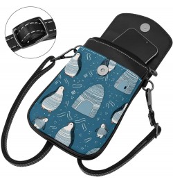 Crossbody Bags for Women,Crossbody Bag Men,Small Sling Bag,Antarctic Winter Penguin,Crossbody Purse $10.56 Crossbody Bags