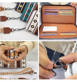 Wallets for Women Wristlet Western Wallet credit card wallets for women Credit Card Holder,Zipper Coin purse & ID Window,Purs...