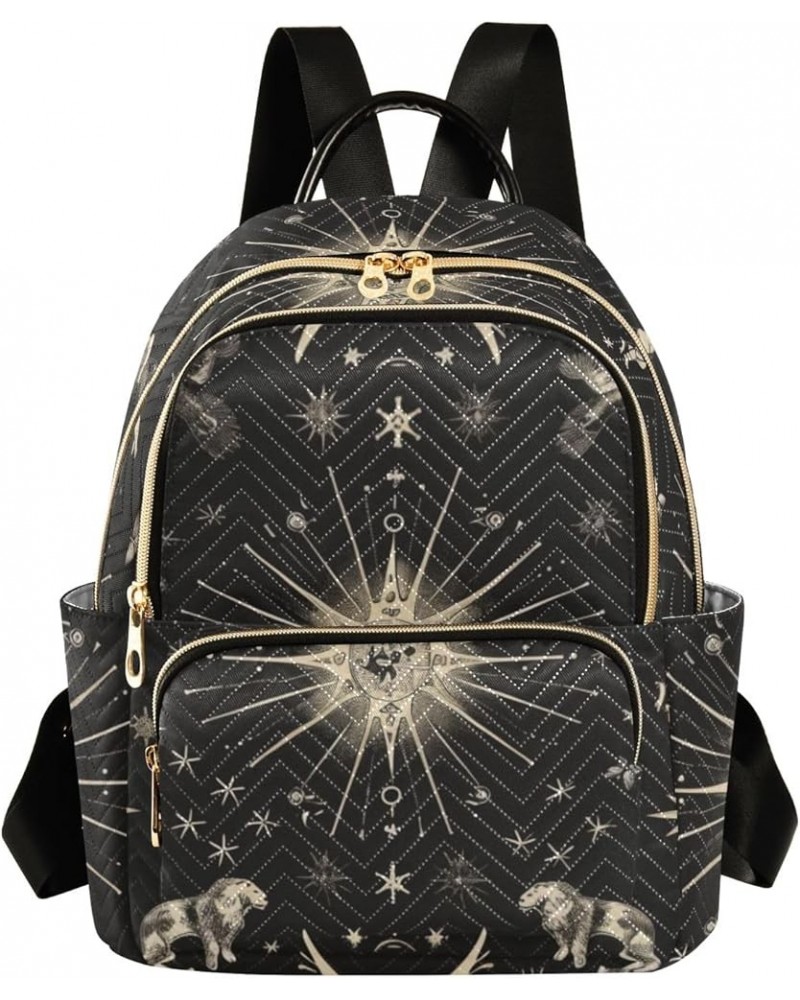 Zodiac Signs Roma Fashion Backpack Purse Ladies Fashion Rucksack Travel Shoulder Bag Casual Daily Backpack Work Bag Small $21...