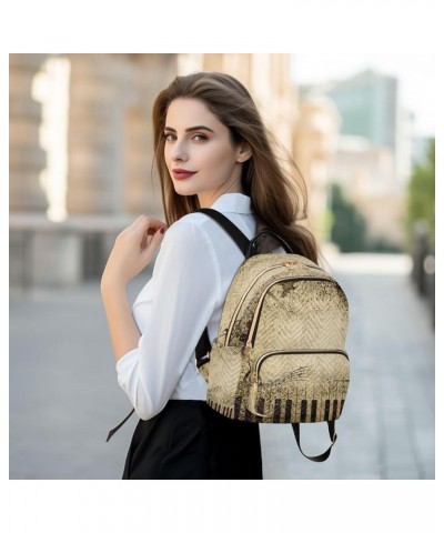 Vintage Music Note Piano Women Backpack Purse Ladies Fashion Shoulder Bag Daypack Travel Bag 10L Medium $18.19 Backpacks