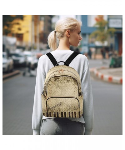 Vintage Music Note Piano Women Backpack Purse Ladies Fashion Shoulder Bag Daypack Travel Bag 10L Medium $18.19 Backpacks