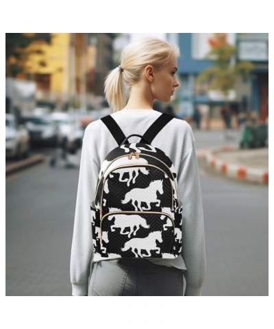 Mardi Gras Women Backpack Festive Crown Zigzag Travel Bag Compact Daily Bag Multi-012 Small $13.63 Backpacks