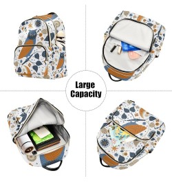 Small Backpack for Women Travel Bag Scandinavian Owl Daypack Purse Fashion Shoulder Bag Rucksack Medium A424 $14.29 Backpacks