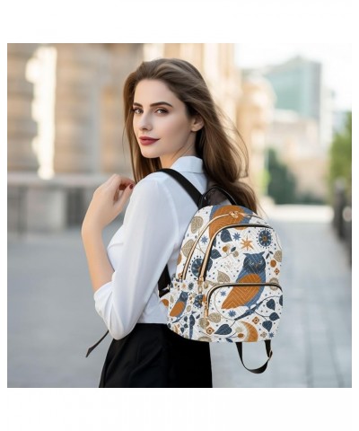 Small Backpack for Women Travel Bag Scandinavian Owl Daypack Purse Fashion Shoulder Bag Rucksack Medium A424 $14.29 Backpacks