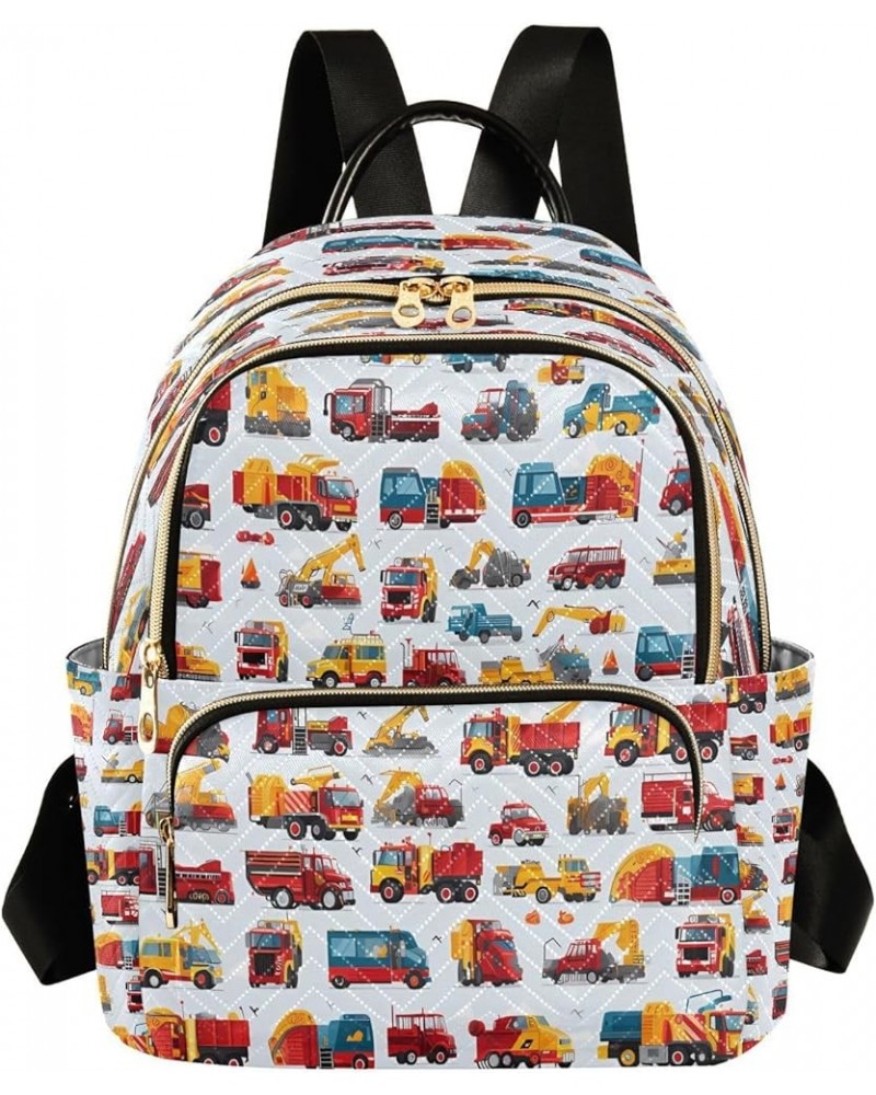 Cartoon Car Women Backpack Purse Ladies Fashion Shoulder Bag Daypack Travel Bag 7.5L Medium $14.57 Backpacks