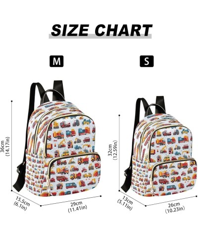 Cartoon Car Women Backpack Purse Ladies Fashion Shoulder Bag Daypack Travel Bag 7.5L Medium $14.57 Backpacks