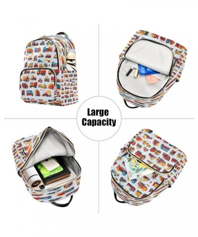 Cartoon Car Women Backpack Purse Ladies Fashion Shoulder Bag Daypack Travel Bag 7.5L Medium $14.57 Backpacks