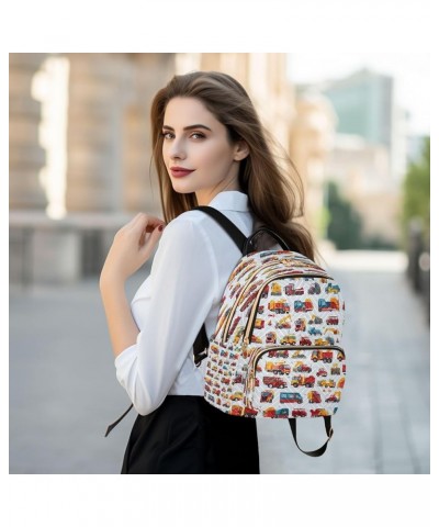 Cartoon Car Women Backpack Purse Ladies Fashion Shoulder Bag Daypack Travel Bag 7.5L Medium $14.57 Backpacks