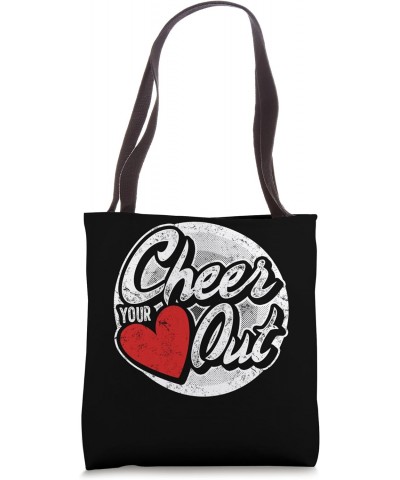 Cheering Cheer Your Heart Out Cheerleader Ideas Cool Cheerle Tote Bag $12.61 Totes